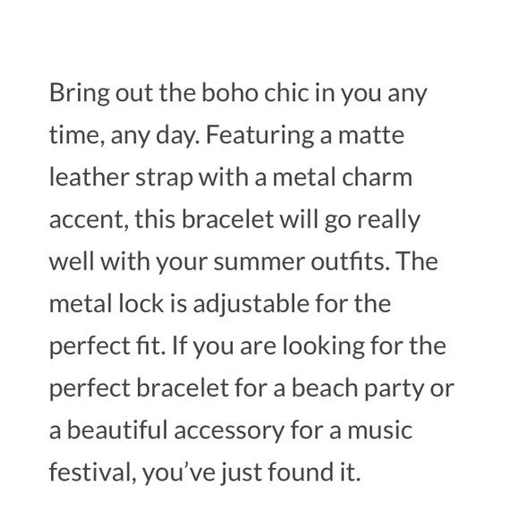 NEW! 🏖STAINLESS STEEL BEACH GIRL LEATHER BRACELET - Picture 3 of 4